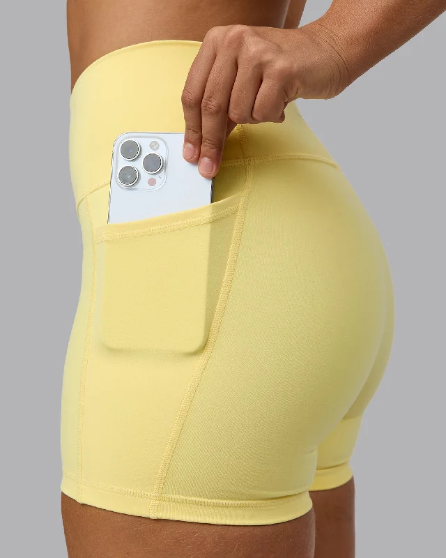 Fusion X-Length Shorts with Pockets - Lemon