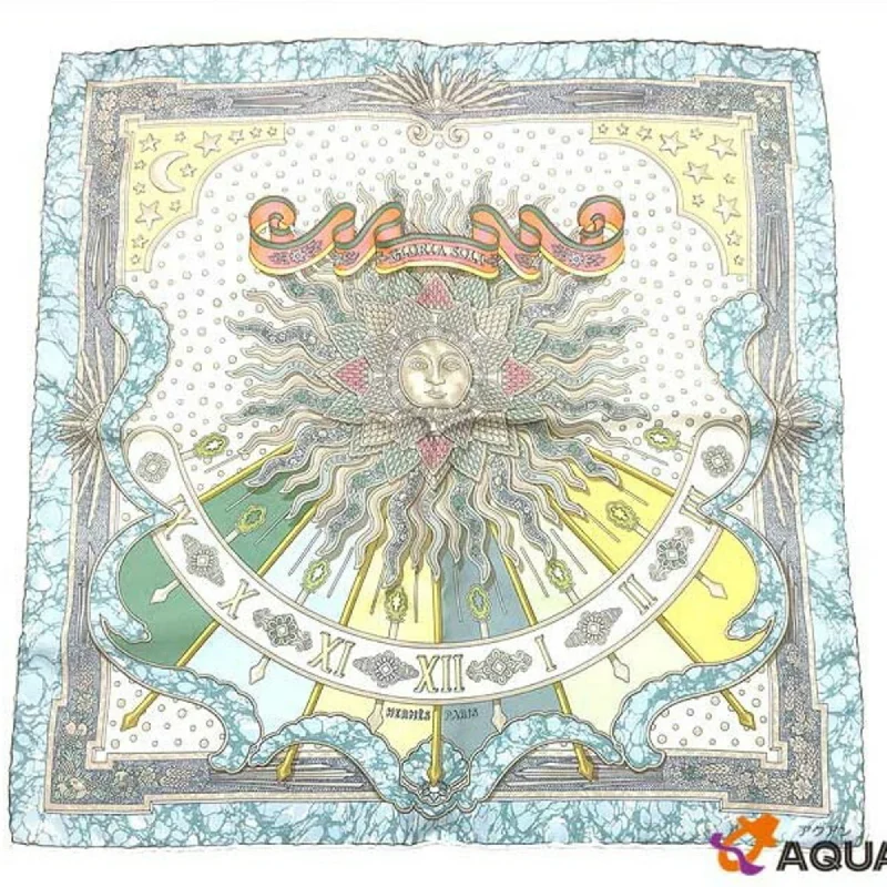 Hermes blue  Silk Scarf (Pre-Owned)