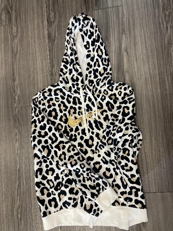 Sweatshirt Hoodie By Nike In Animal Print, Size: M