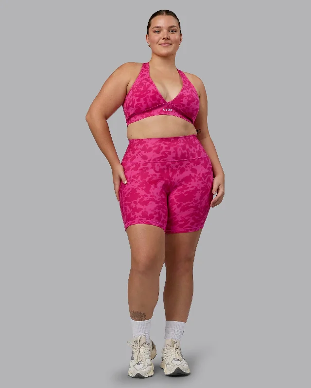 Fusion Mid-Length Shorts with Pockets - Strawberry-Lava Lamp