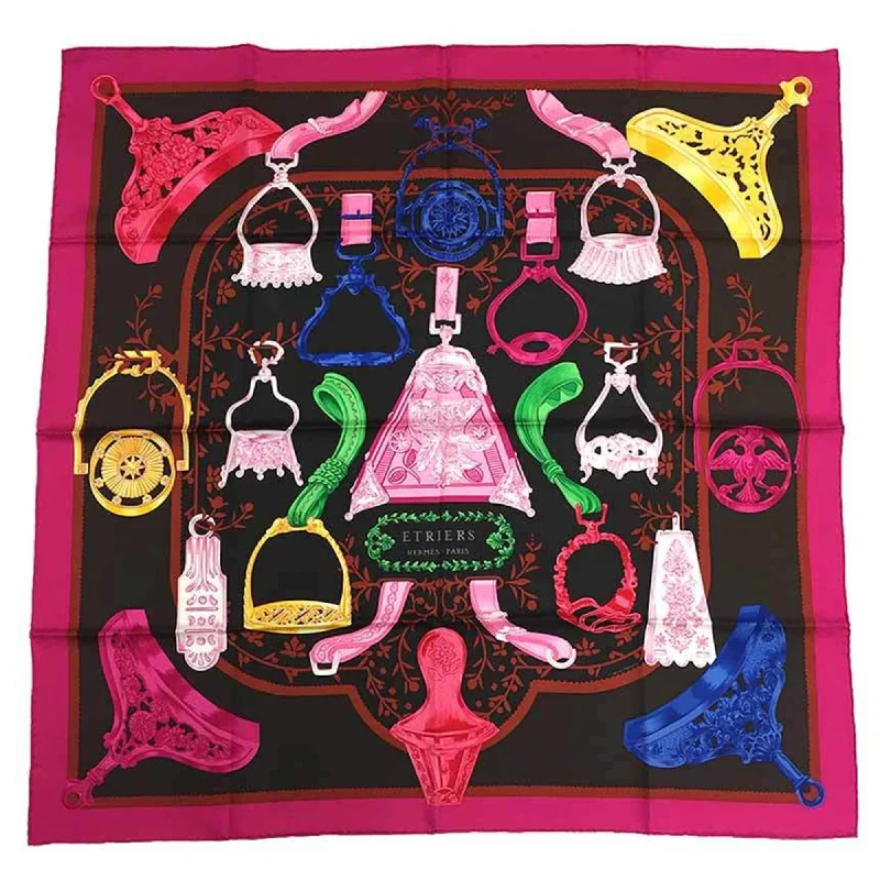 Hermes  pink Silk Scarf (Pre-Owned)