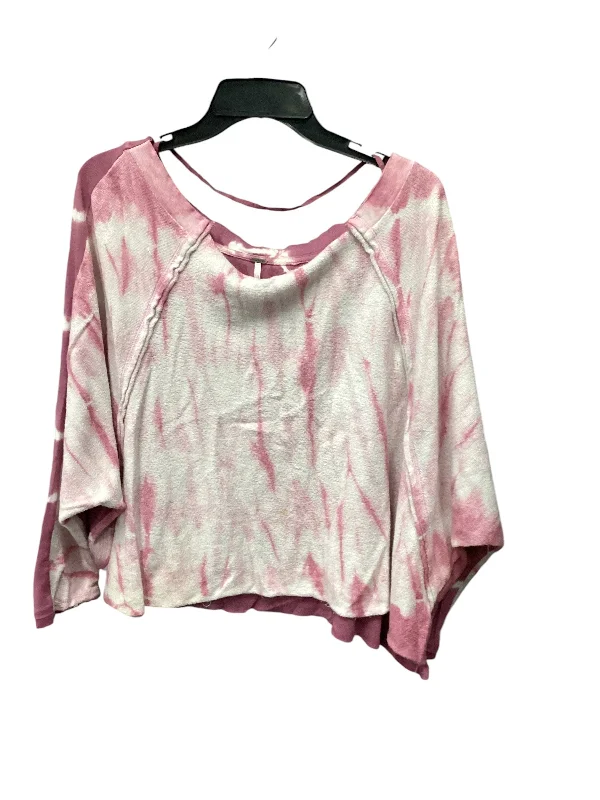 Sweatshirt Crewneck By Free People In Pink, Size: S