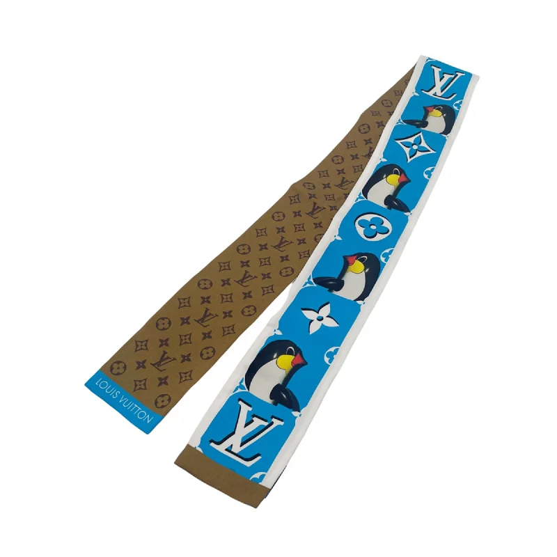 Louis Vuitton blue  Silk Scarf (Pre-Owned)