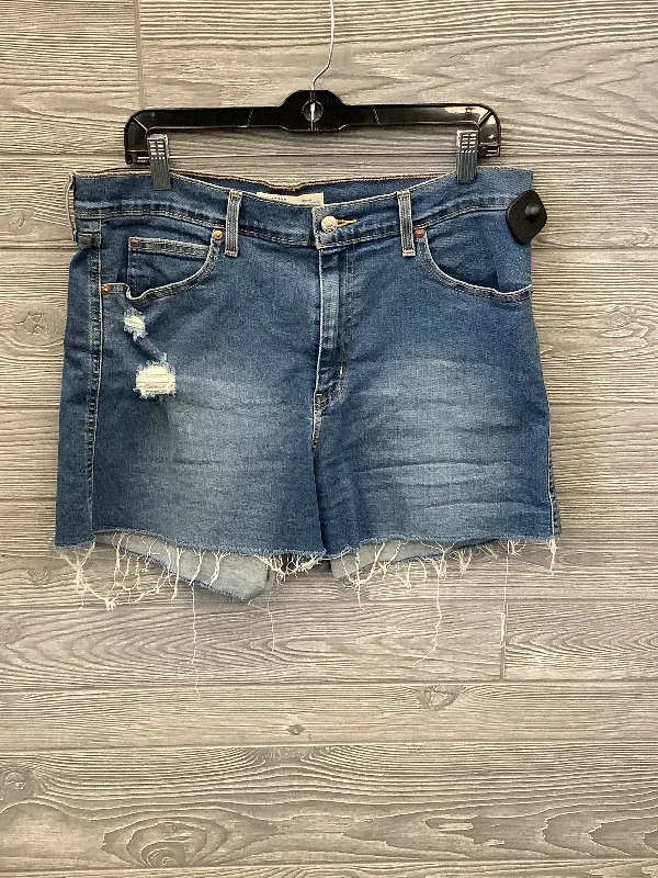 Shorts By Levis In Blue Denim, Size: 14