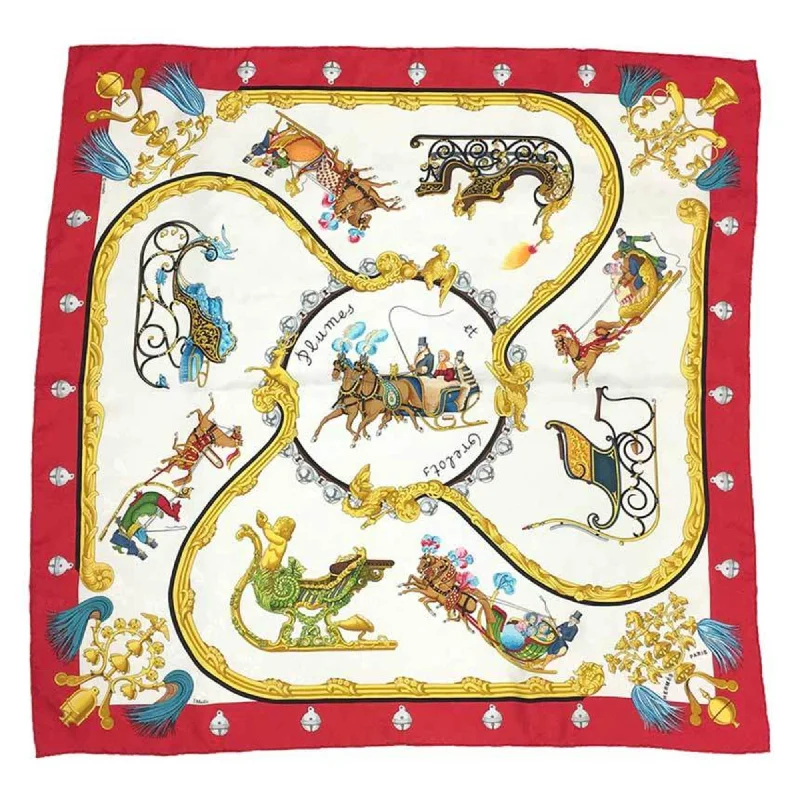 Hermes ivory  Color Silk Scarf (Pre-Owned)