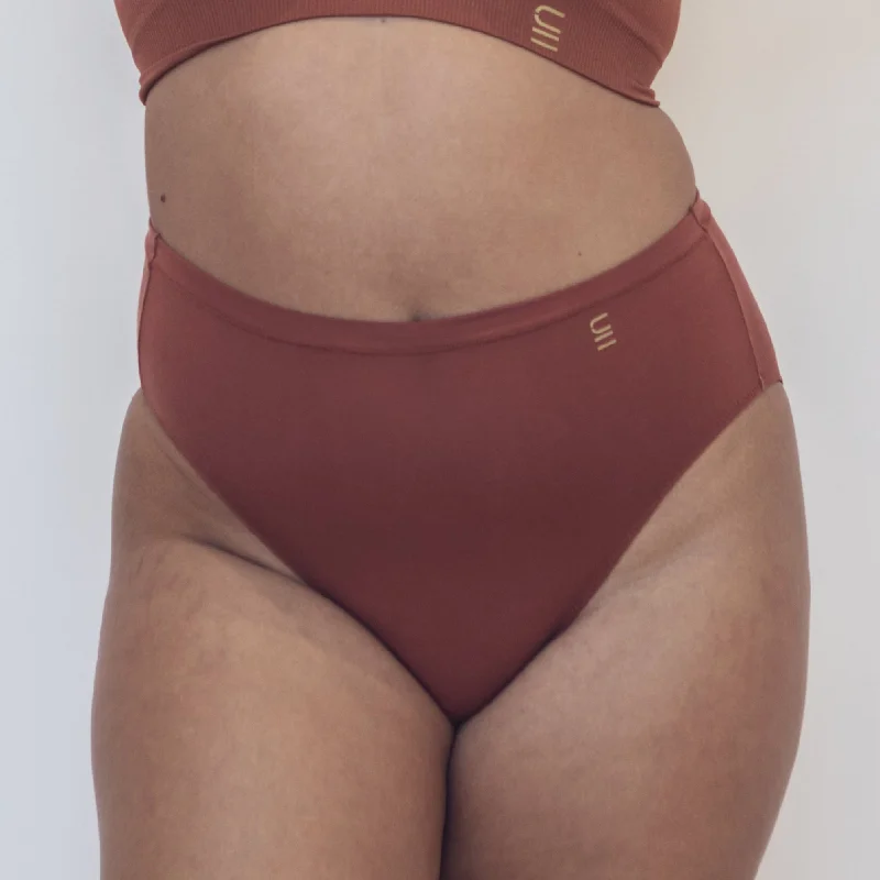 Tencel High Waist Brief - Clay