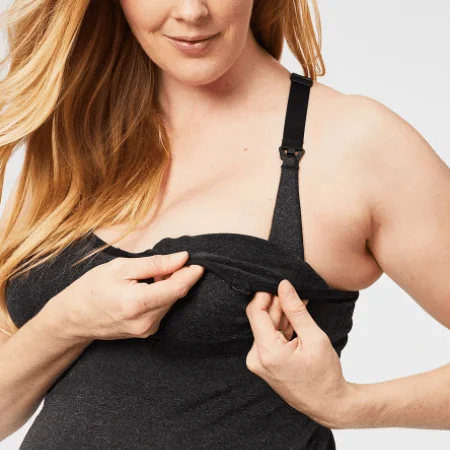 Wild  Nursing Tank Charcoal