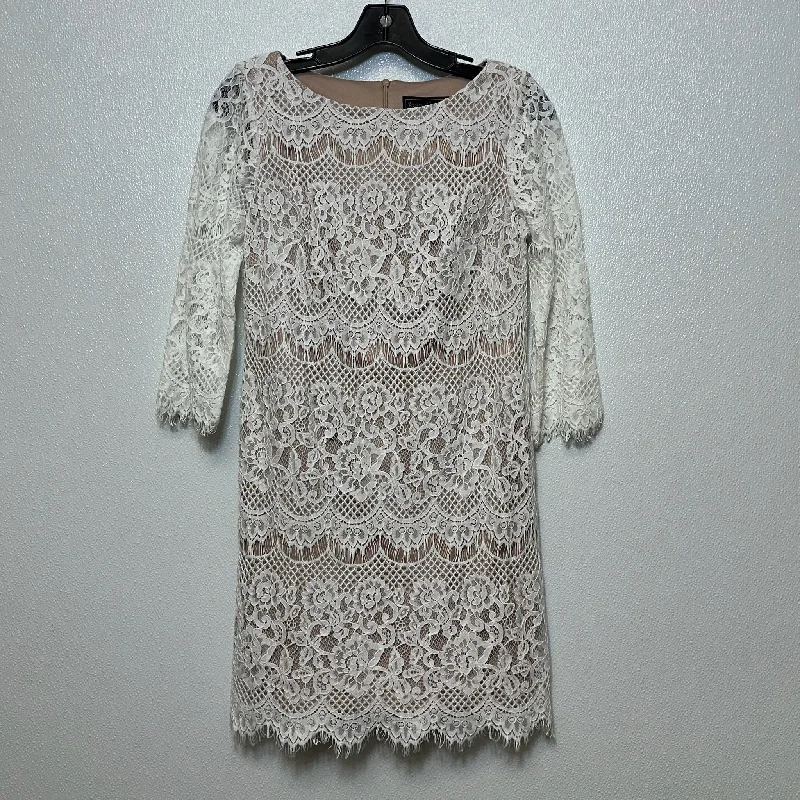 Dress Casual Short By Jessica Howard In White, Size: 4petite