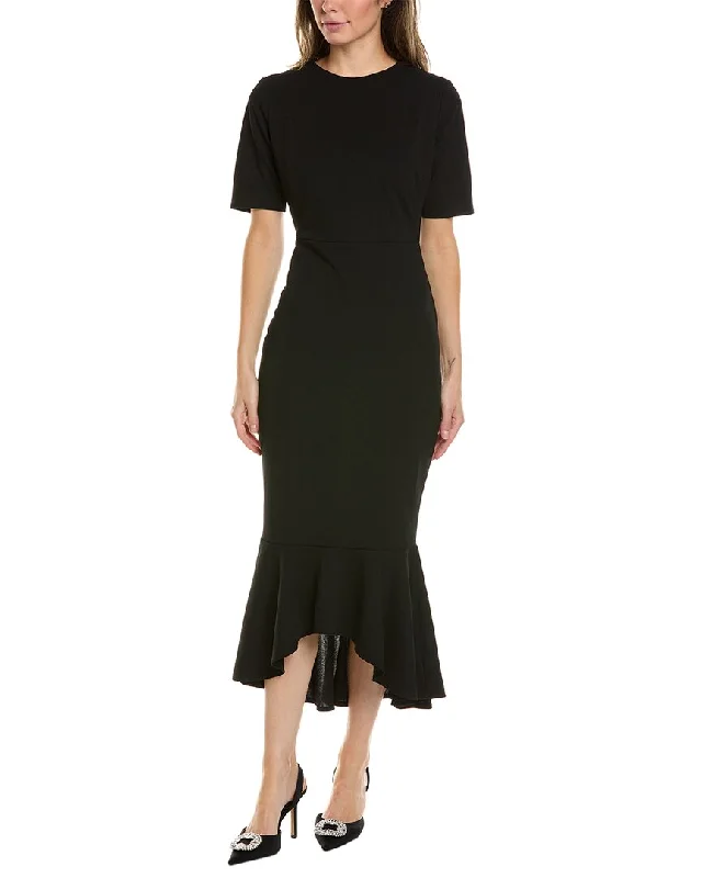 Brook + Lynn Ruffle Midi Dress