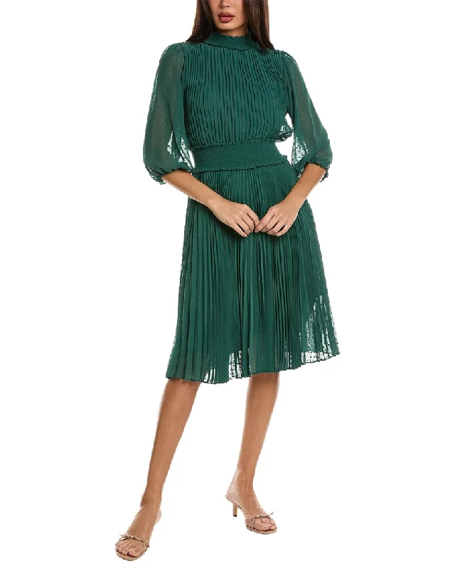 Nanette Nanette Lepore Accordion Pleated Midi Dress