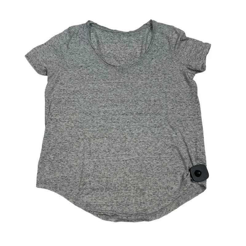 Grey Top Short Sleeve Basic So, Size Xs