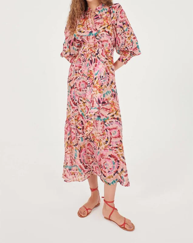 Beatrix Maxi Dress In Noah Rose