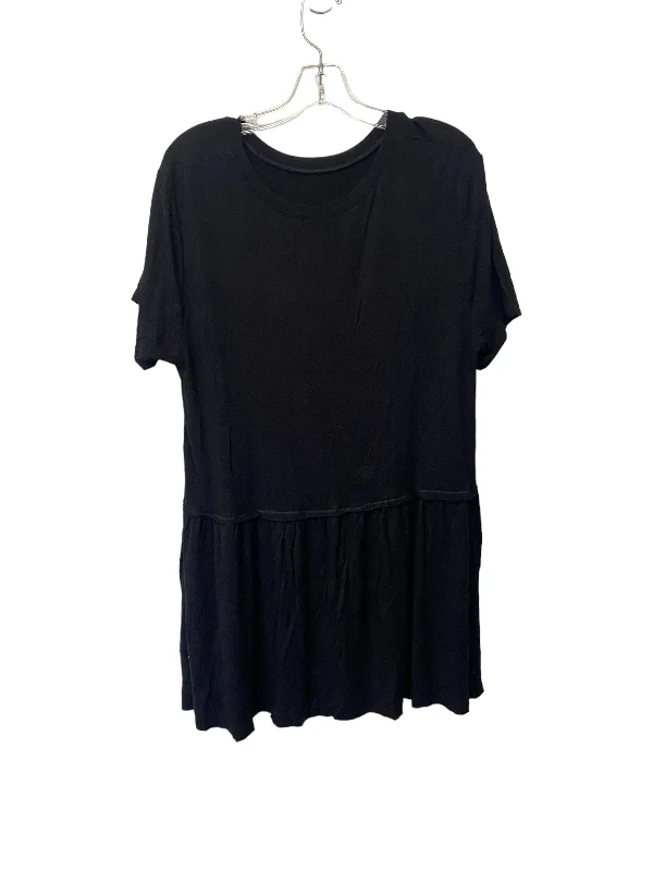 Black Top Short Sleeve Zenana Outfitters, Size Xl