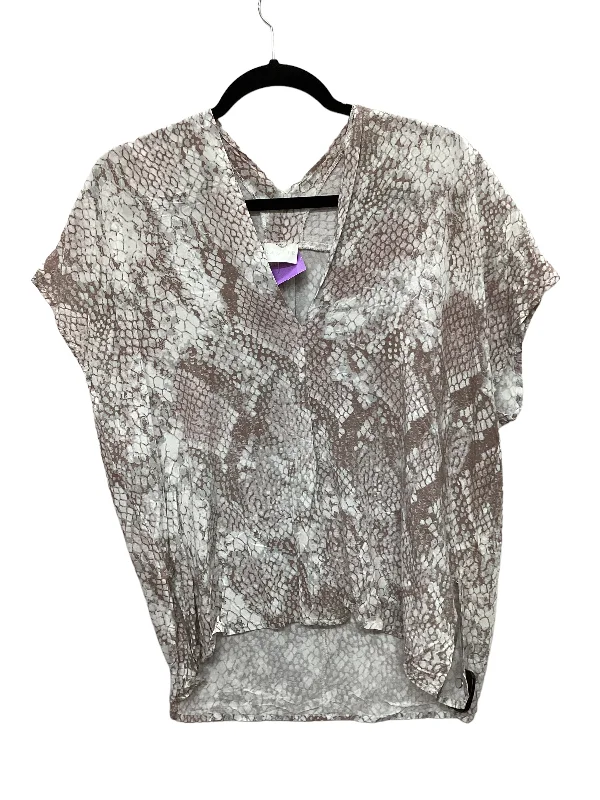 Snakeskin Print Top Short Sleeve Karlie, Size S