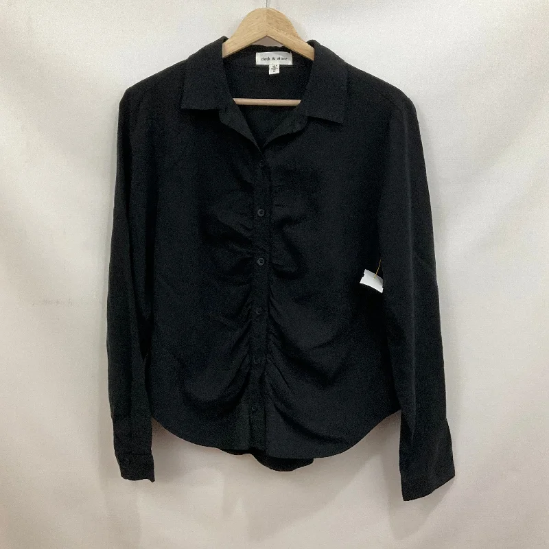 Top Long Sleeve By Cloth & Stone In Black, Size: M