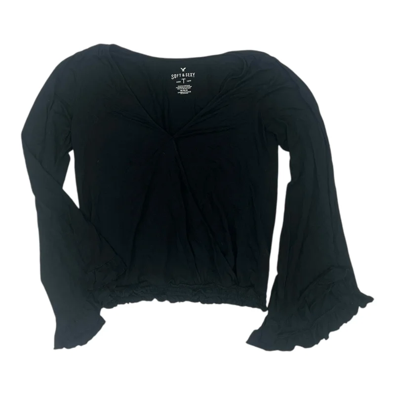 Top Ls By American Eagle In Black, Size:M