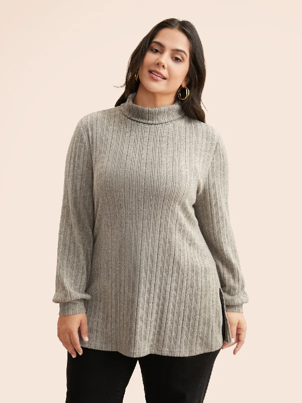 Airy Cozy Full Sleeve Turtleneck T-shirt