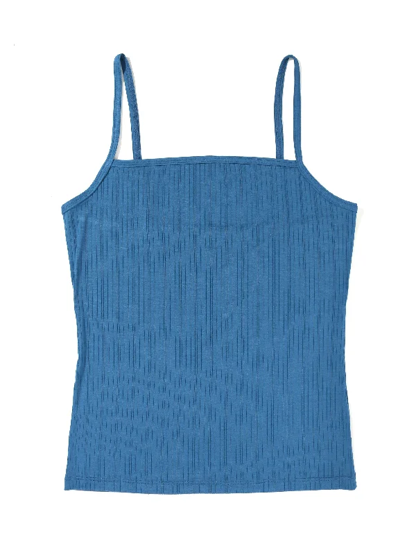 MellowLuxe™ Square Neck Cami Storm Cloud Blue Sale